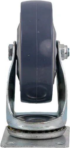 Vista 3 de AlveyTech Rueda giratoria delantera de 4 pulgadas para kits de Kart Hoverboard - Conjunto giratorio de repuesto, neumático gris antimarcas a prueba