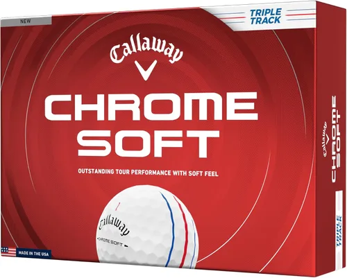 Vista 7 de Callaway Pelotas de golf 2026 suaves cromadas de golf Pista triple blanca 360
