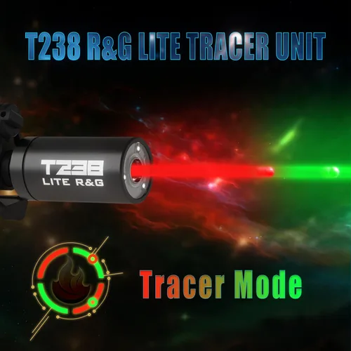 Vista 3 de LITE R&G Airsoft Tracer Unit, Spitfire Tactical Bozal Flash Simulador para Airsoft/Gel Blaster con interfaz roscada CCW de 0.551 in