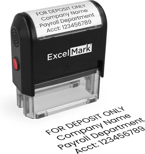 Vista 12 de ExcelMark Sello de depósito bancario, ideal para gestión de documentos bancarios eficientes con sellos de depósito, perfecto para entornos