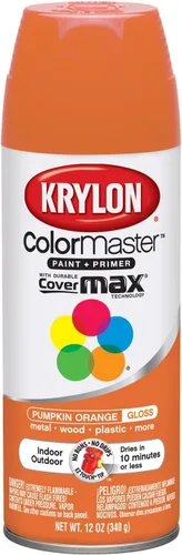 Vista 4 de Krylon K05160202 ColorMaster Pintura + imprimación, plana, negro, 12 onzas