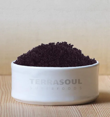 Vista 3 de Terrasoul Superfoods Polvo orgánico de bayas de acai, 8 onzas (paquete de 2), liofilizado para frescura, aumento de grasas Omega para cuencos