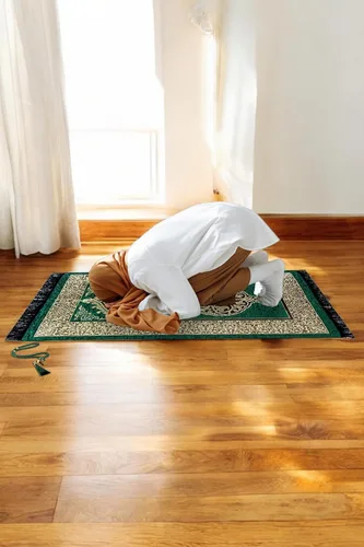 Vista 2 de ihvan online Alfombra de oración musulmana Tasbih con 99 cuentas, chenilla suave, ligera y plegable, tapete de oración portátil de viaje, regalo