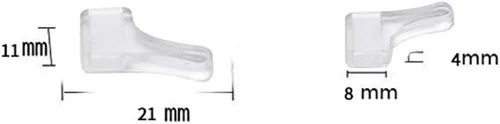 Vista 3 de lasenersm 12 Pairs Anti-slip Silicone Ear Grip Hook Eyewear Retainer Holder Eyeglass Temple Tip Eyewear Comfort Replacement Tips for for Glasses