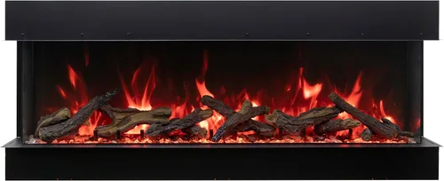 Vista 11 de 88-TRU-View-XL XT - Chimenea eléctrica de 3 caras de 88 pulgadas, calentador de chimenea de vidrio de 3 lados con control remoto y temporizador de 8