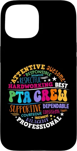 Vista 6 de iPhone 16 Parents Teacher Association Team Supporter PTA Crew Case