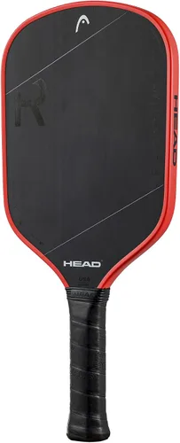 Vista 6 de HEAD Radical Tour EX - Pala de pickleball cruda, color negro/naranja, 4 1/8 / 8.1 onzas