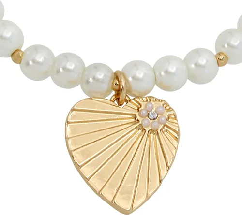 Vista 4 de Betsey Johnson Pulsera con dije de corazón para mujer