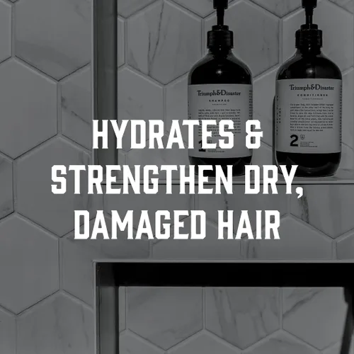 Vista 3 de TRIUMPH & DISASTER Champú, limpieza profunda: calma e hidrata el cabello y el cuero cabelludo sensibles, secos y dañados con queratina