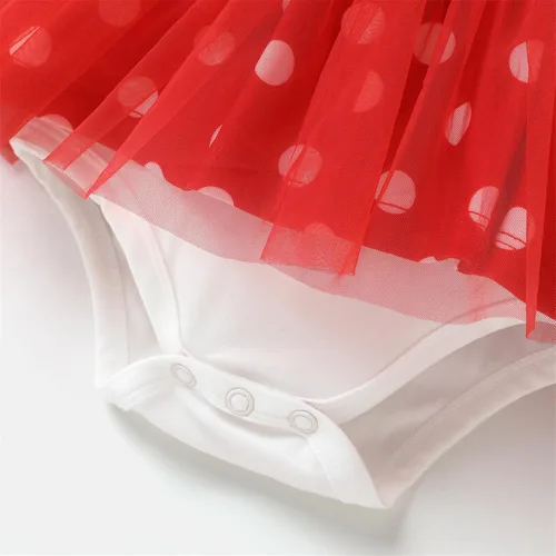 Vista 3 de Disney Conjunto de mameluco de Minnie Mouse de manga corta para bebé, 2 piezas