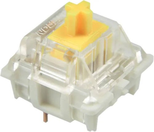 Vista 2 de NC Gateron - Paquete de 35 interruptores originales SMD RGB LED compatibles con G Pro para teclado mecánico MX (Pro amarillo)