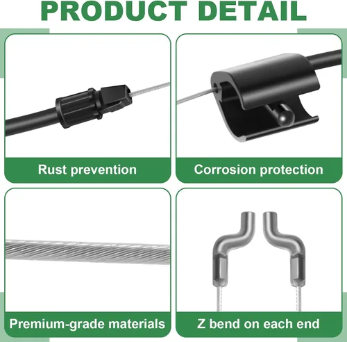Vista 3 de Wadoy Cable de control 946-1130 compatible con MTD, Troy Bilt, Craftsman cortacésped de repuesto para 746-1130 cable de zona de motor 12av565q711