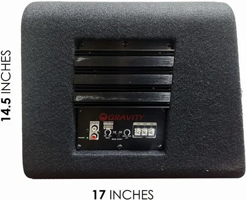 Vista 6 de Gravity G8BD2 Dual 8" 1200W Sub Recinto Activo de Coche Subwoofer Compacto Ported
