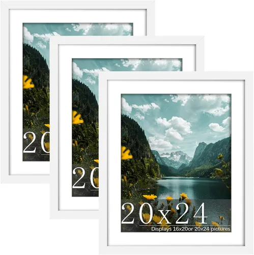 Vista 38 de Picrit Paquete de 3 portarretratos de 20 x 20 pulgadas, póster de 16 x 16 pulgadas con paspartú o de 20 x 20 pulgadas sin paspartú para montaje