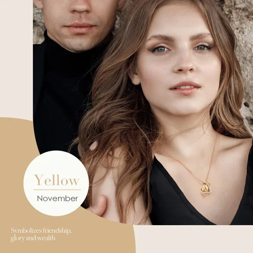 Vista 8 de CDE - Collares con colgante de corazón para mujer, tono de plata y oro rosa, piedra natal para Día de la Madre, San Valentín, cumpleaños