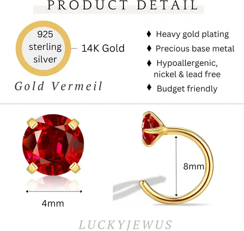 Vista 29 de 925 Sterling Silver Small Huggie Half Hoop Earrings for Women