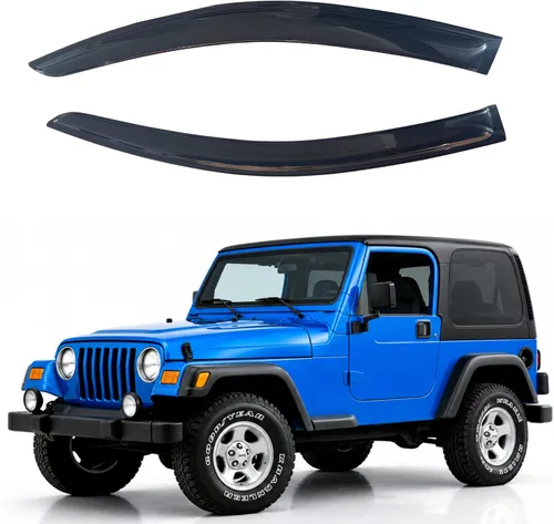 Vista 359 de IG - Visera para ventana para Ford Bronco y F150-F350 1980-1996, deflector lateral tipo cinta adhesiva, resistente, contra lluvia y viento