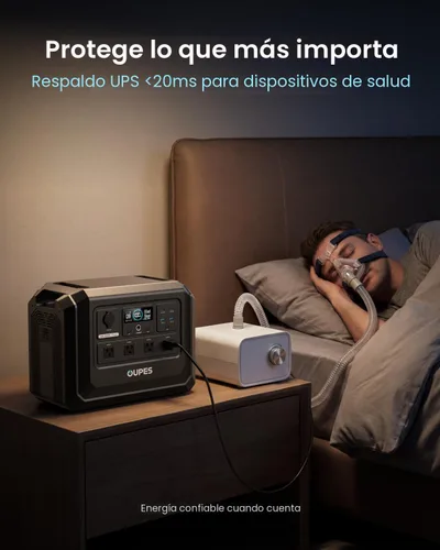 Vista 7 de OUPES Mega 1 Lite - Estación de energía portátil de 1024 Wh 2000 W