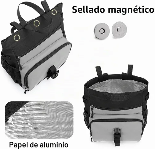 Vista 2 de PGmoon Bolsa de cubo de tiza, bolsa grande de tiza para escalada en roca