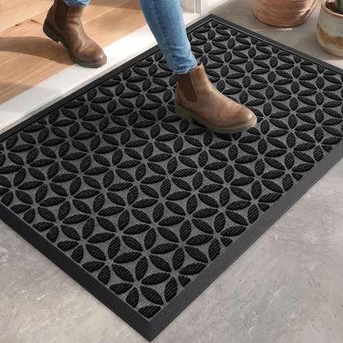 Vista 20 de DEXI Felpudo para puerta delantera, entrada exterior, 32 x 48 pulgadas Marrón
