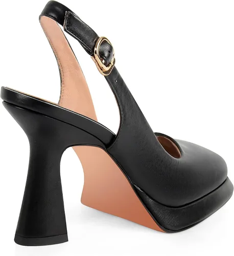 Vista 5 de ANN CREEK Zapatos de tacón alto con plataforma y punta cuadrada para mujer