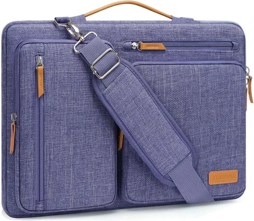 Vista 15 de MOSISO 360 Bolsa de hombro protectora para laptop de 13.3 pulgadas, 13-13.3 pulgadas Azul (Air Blue)