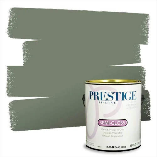 Vista 30 de Prestige Paints - 2 en 1, pintura base y pintura de exterior, E100-N-735BM