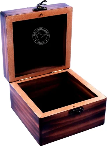 Vista 28 de Urna de madera antigua hecha a mano con grabado del árbol de la vida tallada a mano para mujeres y hombres, joyas Acentos de decoración del hogar