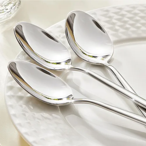 Vista 5 de KINGSTONE Juego de cucharas de cena de 12 piezas, 8.2 pulgadas de acero