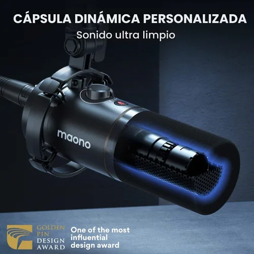 Vista 5 de MAONO PD200X Micrófono dinámico con brazo de brazo BA37: paquete de micrófono para podcast Studio Streaming Grabación Vocal PD200X+BA37 Negro+XLR180