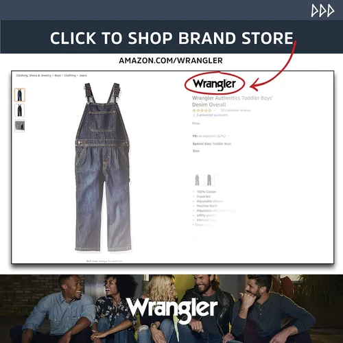 Vista 3 de Wrangler Authentics Total de mezclilla clásica para niños, Oro