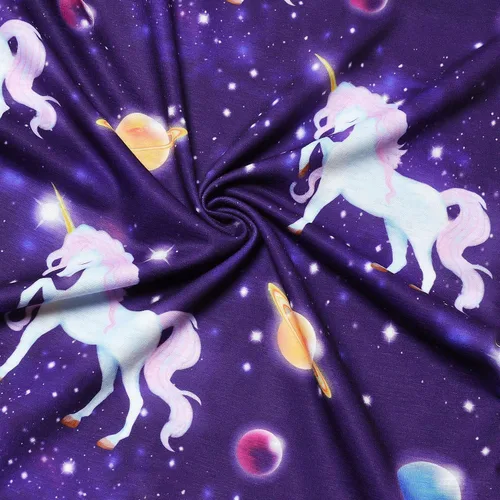 Vista 5 de Camisón de unicornio a juego para niñas y muñecas de 18 pulgadas