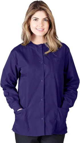 Vista 16 de Natural Uniforms - Chaqueta de Scrub para Calentamiento Negro