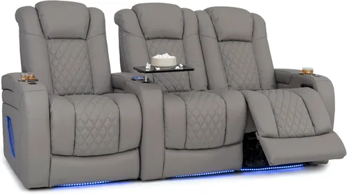 Vista 24 de Seatcraft Virtuoso 365 - Asiento de cine en casa (3 unidades), color ébano