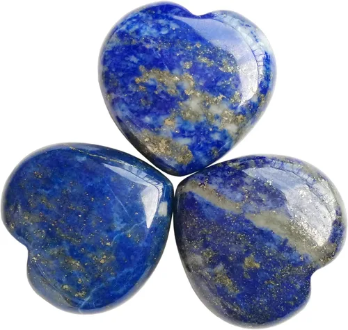 Vista 14 de 3 piezas de labradorita negra natural de bolsillo para el pulgar de la palma de la palma de cristal curativo del corazón, piedras de preocupación