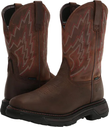 Vista 7 de ARIAT BMVY9 - Botas de trabajo impermeables para hombre, color marrón oscuro/marrón envejecido, 10.5 de ancho Marrón Oscuro/Marrón Desgastado