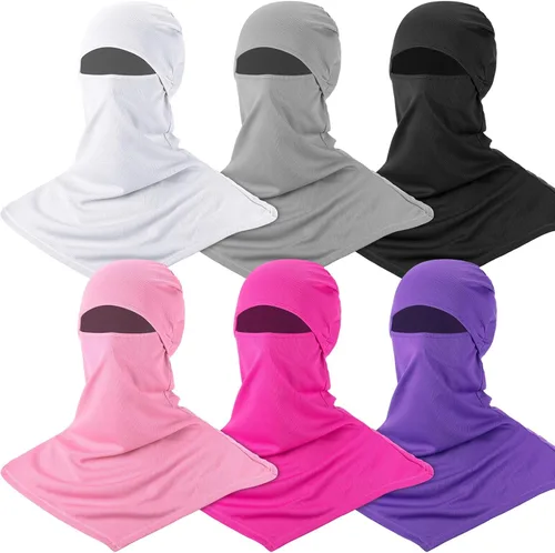 Vista 11 de Syhood 6 Pieces Balaclava Face Cover Breathable Long Neck Covers Summer Neck Protector for Men Sun Protection