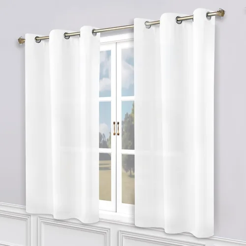 Vista 21 de Superior Linen Semi Blackout Curtains, Room Darkening, Bedroom, Drapes, Kitchen, Living Room Window Accents, Sun Blocking, Grommet Header, Classic