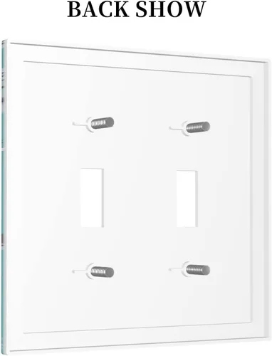 Vista 765 de Placa de Interruptor de Luz Azul de 1 Gang, Placa de Pared Decorativa de Palanca Individual, Cubierta de Placa de Pared de Palanca, Placa Frontal