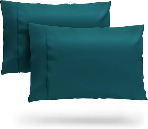 Vista 13 de Cosy House Collection Juego de fundas de almohada de bambú 100% rayón derivado Juego de fundas de almohada refrescantes, transpirables y sedosas