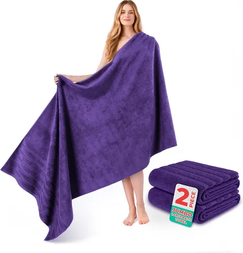 Vista 18 de American Soft Linen 100% Cotton Luxury Turkish Towels, 2PC 35x70 Bath Sheet
