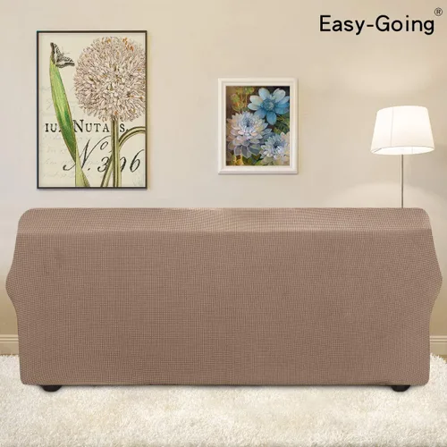 Vista 224 de Easy-Going - Funda elástica sobredimensionada para sofá, 1 pieza, protector muebles, suave, parte inferior elástica, para niños, tela jacquard