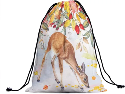 Vista 149 de Bolsa de agarre de gimnasia de piel de animal, bolsa de gimnasia con cordón ajustable, bolsa de cuerda para fauna silvestre, Mariposas Galaxy