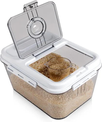 Vista 10 de Chef's Path Recipientes herméticos extra grandes de almacenamiento de harina y azúcar con tapas, juego de 2, recipientes de despensa de 6.5L