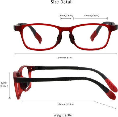Vista 4 de LifeArt Lentes de bloqueo de luz azul para niños, filtran el 85% de la luz azul dañina, antifatiga ocular y borrosa, anteojos para computadora