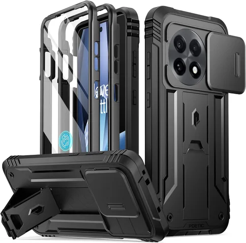 Vista 18 de Funda Poetic Revolution Compatible con OnePlus 12R 5G (2024), con protector de pantalla integrado, funciona con identificación por huellas