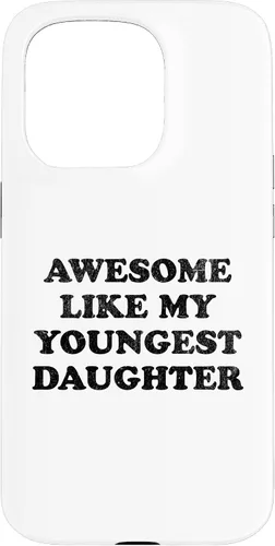 Vista 14 de Awesome Like My Youngest Daughter Funny for Mom Dad Parent Case for iPhone 16