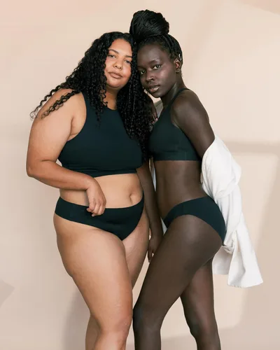 Vista 3 de saalt Bikini sin costuras - Ropa interior de época - Absorción regular o súper