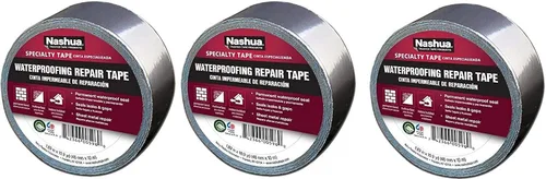Vista 8 de Nashua cinta de aluminio para reparaciones impermeables, de 48 mm de ancho, 11 ml de grosor y 10 mm de longitud
