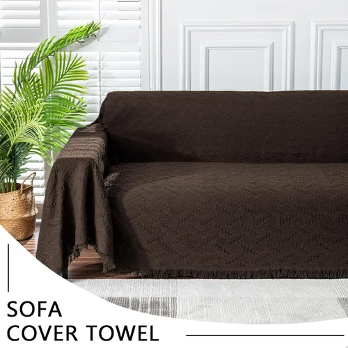 Vista 3 de MEETSKY Fundas para Sofá Cubiertas para Sofá Pequeño Fundas para Sofá para Loveseat/Silla/Futón Reclinable Protector de Sofá Lavable Decorativo